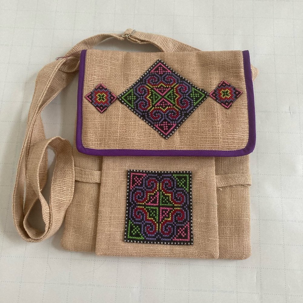 Small Tribal Aztec Soft Adjustable Crossbody Shoulder Bag